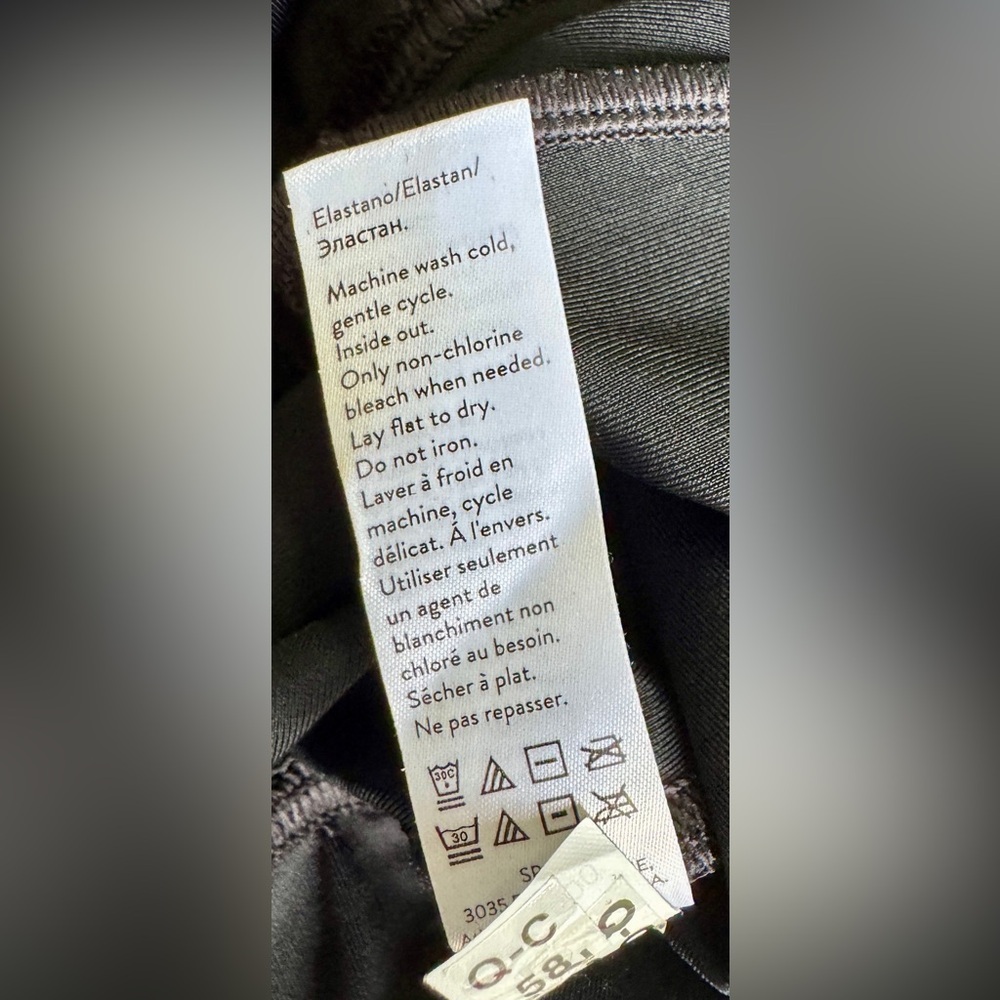SPANX Black Faux Leather Moto Leggings - Picture 12 of 12